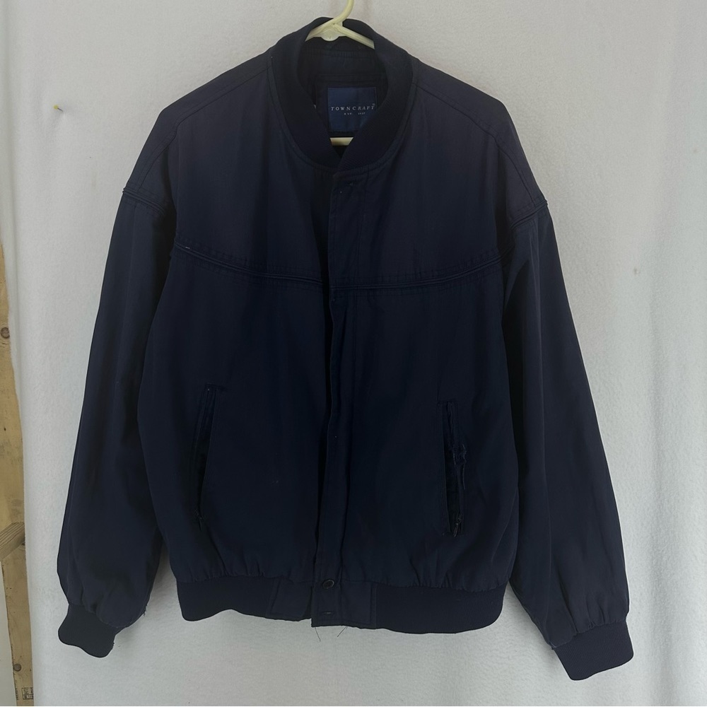 Towncraft Vintage Bomber Jacket Men’s‎ Large Blue